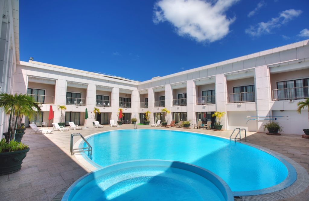 The Royal Orchid outdoor swimming pool